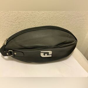 FootJoy Black Leather shoe bag